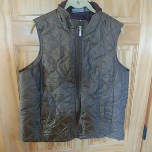 Dark gold Jane Ashley puff vest